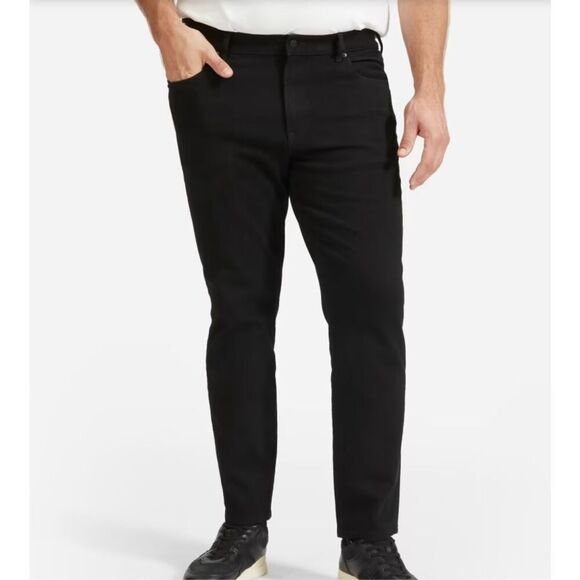 NWT Everlane Black The Relaxed 4-Way Stretch Organic Jean Uniform Size 32x32 - Picture 11 of 11